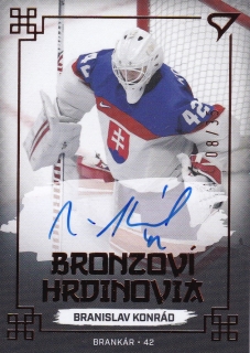 2022 Hokejové Slovensko - Branislav KONRÁD č. BHS-01 AUTO 08/35