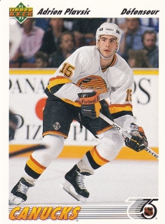 91-92 Upper Deck French - Adrien PLAVSIC č. 424