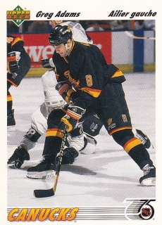 91-92 Upper Deck French - Greg ADAMS č. 426