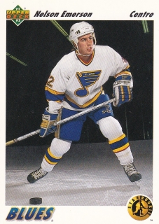 91-92 Upper Deck French - Nelson EMERSON č. 445