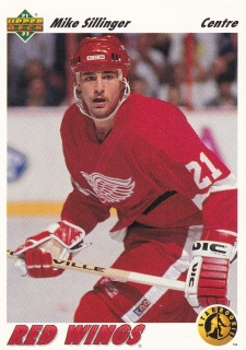 91-92 Upper Deck French - Mike SILLINGER č. 457