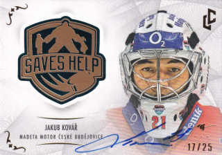 2022 Saves Help Memorabilia - Jakub KOVÁŘ č. SH-22 Autograph 17/25