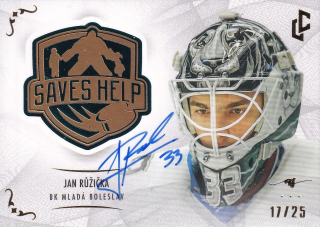 2022 Saves Help Memorabilia - Jan RŮŽIČKA č. SH-33 Autograph 17/25