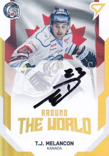 21-22 Tipsport Extraliga - T.J. MELANCON č. AWS-01 AUTO 71/90
