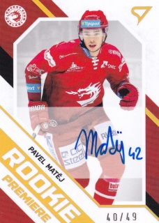 21-22 Tipsport Extraliga - Pavel MATĚJ č. RP-11 AUTO 40/49