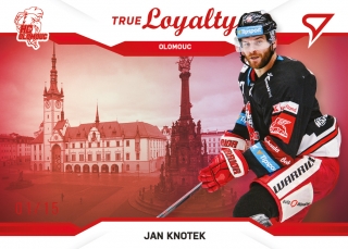 21-22 Tipsport Extraliga - Jan KNOTEK č. TL-20 Red x/15