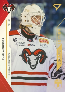 21-22 Tipos Extraliga - Evan WENINGER č. 297 GOLD x/15