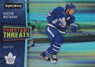 Auston MATTHEWS 20-21 UD Synergy č. CT-14 Constant Threats