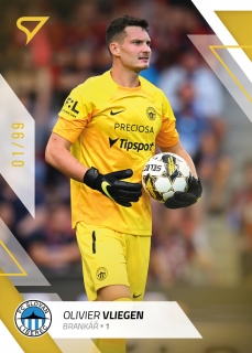 22-23 Fortuna Liga - Olivier VLIEGEN č. 103 GOLD x/99