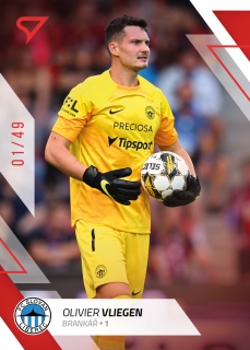 22-23 Fortuna Liga - Olivier VLIEGEN č. 103 RED x/49