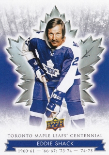 17-18 Toronto Maple Leafs Centennial - Eddie SHACK č. 3