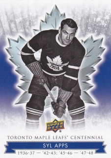 17-18 Toronto Maple Leafs Centennial - Syl APPS č. 22