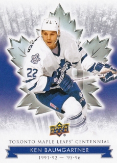 17-18 Toronto Maple Leafs Centennial - Ken BAUMGARTNER č. 42