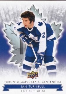 17-18 Toronto Maple Leafs Centennial - Ian TURNBULL č. 44