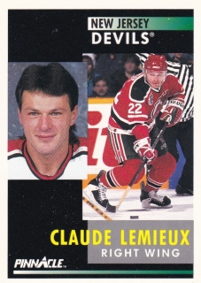 91-92 Pinnacle - Claude LEMIEUX č. 70
