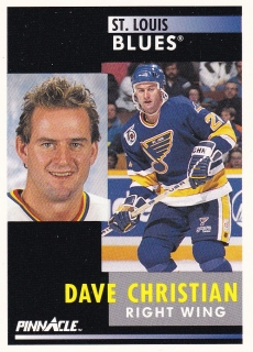 91-92 Pinnacle - Dave CHRISTIAN č. 244