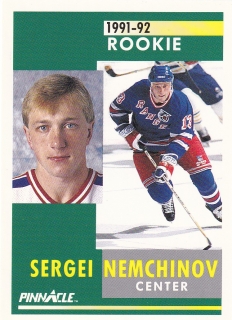 91-92 Pinnacle - Sergei NEMCHINOV č. 317 (RC)