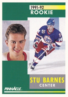 91-92 Pinnacle - Stu BARNES č. 319 (RC)