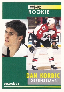 91-92 Pinnacle - Dan KORDIC č. 338 (RC)