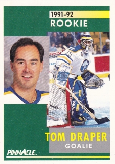 91-92 Pinnacle - Tom DRAPER č. 341 (RC)