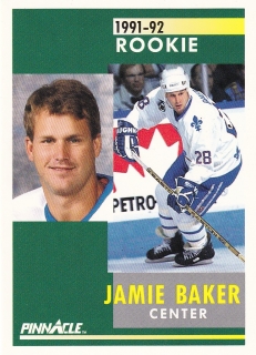 91-92 Pinnacle - Jamie BAKER č. 348 (RC)