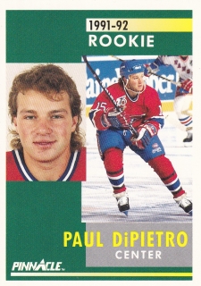 91-92 Pinnacle - Paul DiPIETRO č. 350 (RC)