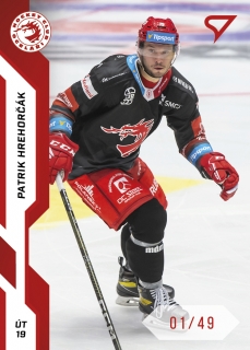 22-23 Tipsport Extraliga - Patrik HREHORČÁK č. 011 RED x/49