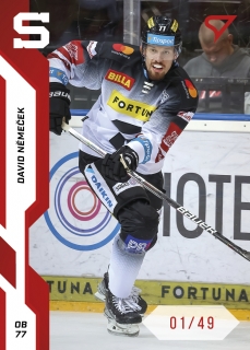 22-23 Tipsport Extraliga - David NĚMEČEK č. 025 RED x/49