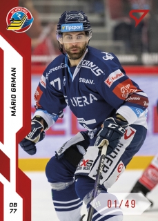 22-23 Tipsport Extraliga - Mário GRMAN č. 129 RED x/49