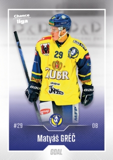 22-23 GOAL Cards - Matyáš GRÉČ č. 90