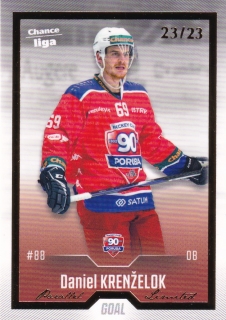 22-23 GOAL Cards - Daniel KRENŽELOK č. 163 GOLD x/23