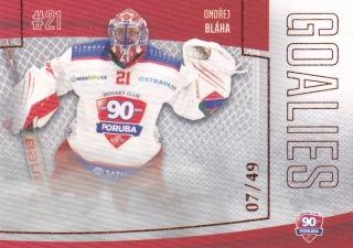 22-23 GOAL Cards - Ondřej BLÁHA č. G-15 PARALLEL x/49