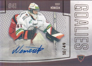 22-23 GOAL Cards - Josef NĚMEČEK č. G-6 AUTOGRAPH 10/49