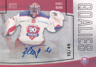 22-23 GOAL Cards - Ondřej BLÁHA č. G-15 AUTOGRAPH 10/49