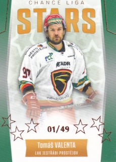 22-23 GOAL Cards - Tomáš VALENTA č. ST-4 PARALLEL x/49