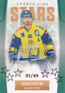 22-23 GOAL Cards - Tomáš KUDĚLKA č. ST-7 AUTOGRAPH 01/49
