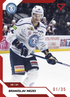 22-23 Tipos Extraliga - Branislav MEZEI č. 024 RED x/35