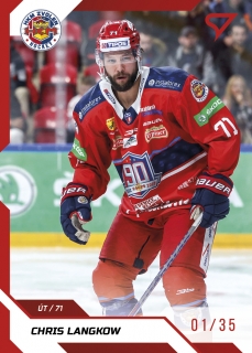 22-23 Tipos Extraliga - Chris LANGKOW č. 048 RED x/35