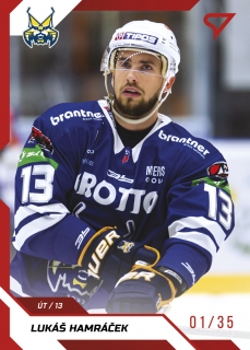 22-23 Tipos Extraliga - Lukáš HAMRÁČEK č. 153 RED x/35