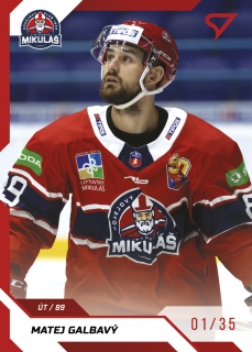 22-23 Tipos Extraliga - Matej GALBAVÝ č. 206 RED x/35
