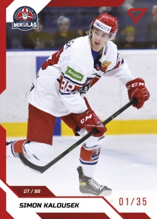 22-23 Tipos Extraliga - Simon KALOUSEK č. 208 RED x/35