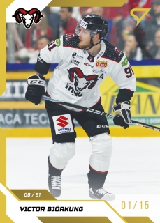 22-23 Tipos Extraliga - Victor BJÖRKUNG č. 113 GOLD x/19
