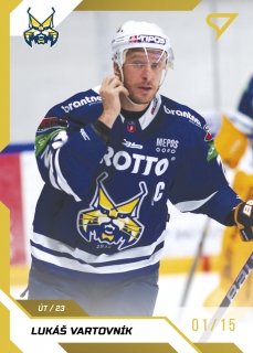 22-23 Tipos Extraliga - Lukáš VARTOVNÍK č. 161 GOLD x/19
