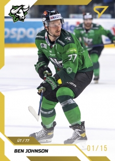 22-23 Tipos Extraliga - Ben JOHNSON č. 192 GOLD x/19