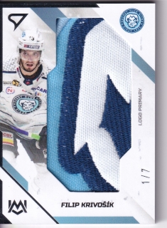 22-23 Tipos Extraliga - Filip KRIVOŠÍK č. UM-FK 1/7 LOGO