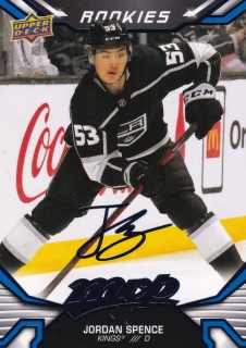 22-23 MVP - Jordan SPENCE č. 249 (RC) Blue Script