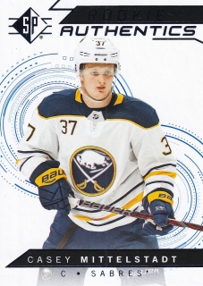 18-19 SP Hockey - Casey MITTELSTADT č. 140 (RC) Blue