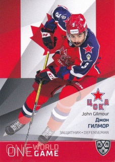 21/22 KHL One World One Game - John GILMOUR č. ONE-003