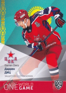 21/22 KHL One World One Game - Darren DIETZ č. ONE-005