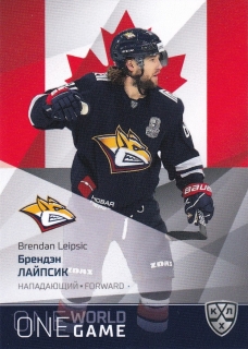 21/22 KHL One World One Game - Brendan LEIPSIC č. ONE-013